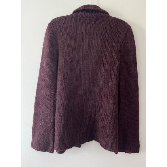 Isabel Marant Vintage Knit Open Front Cardigan‎ Burgundy Wine Size 2 - Picture 7 of 7